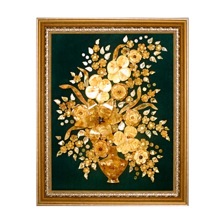 Панно &quot;Цветы&quot; из Янтаря купить