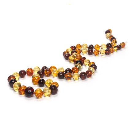 Бусы &quot;Мятый шар&quot; из Янтаря купить