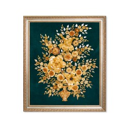 Панно &quot;Цветы&quot; из Янтаря