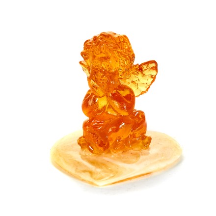 Фигурка &quot;Ангел сидит&quot; из Янтаря и эпоксидной смолы купить