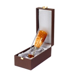 Бокал для шампанского, Янтарь/бронза