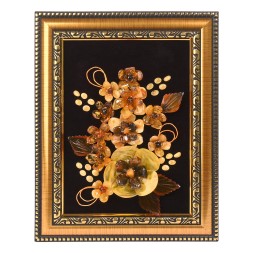 Панно &quot;Цветы&quot; из Янтаря